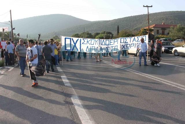 Δεν έπεισαν τους κατοίκους οι κόκκινες γραμμές του Περιφερειάρχη για τα σκουπίδια (φωτογραφίες & βίντεο)