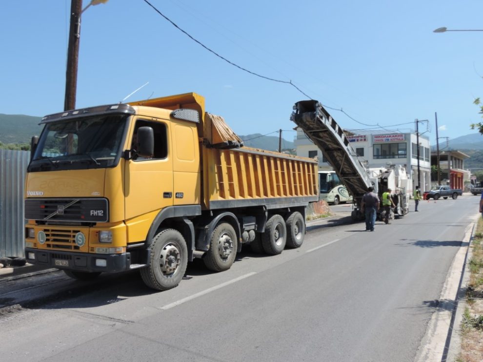 Ασφαλτόστρωση στο βόρειο τμήμα της Αρτέμιδος