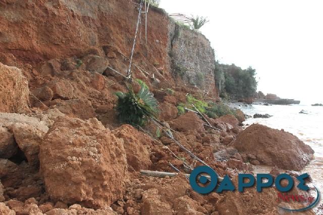 Έργα ΔΕΥΑΚ και βροχοπτώσεις συνέτειναν στην κατολίσθηση στη Μ. Μαντίνεια