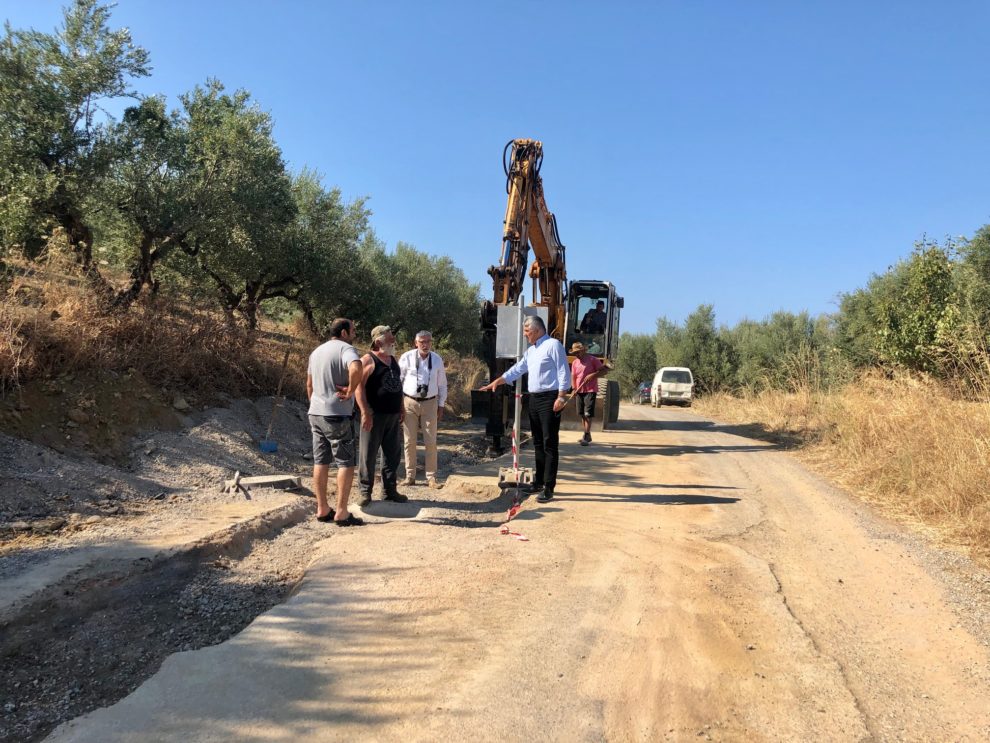 Σε εξέλιξη το έργο βελτίωσης του αρδευτικού δικτύου Χανδρινού – Πλατανόβρυσης