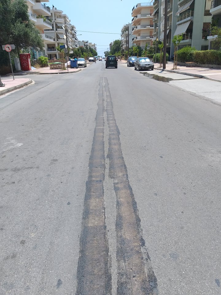 Έσβησαν τις διαγραμμίσεις σε Ηρώων και Αύρας