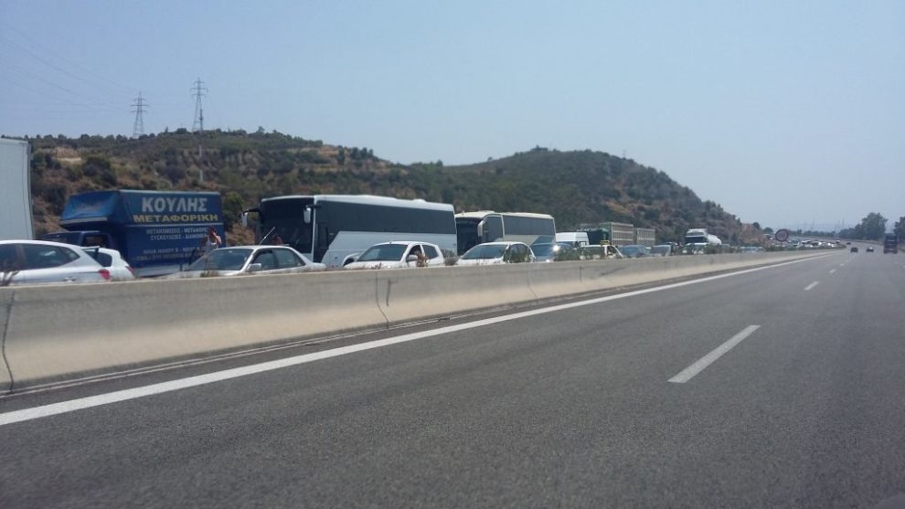 Καραμπόλα στην Εθνική Οδό Αθηνών – Κορίνθου