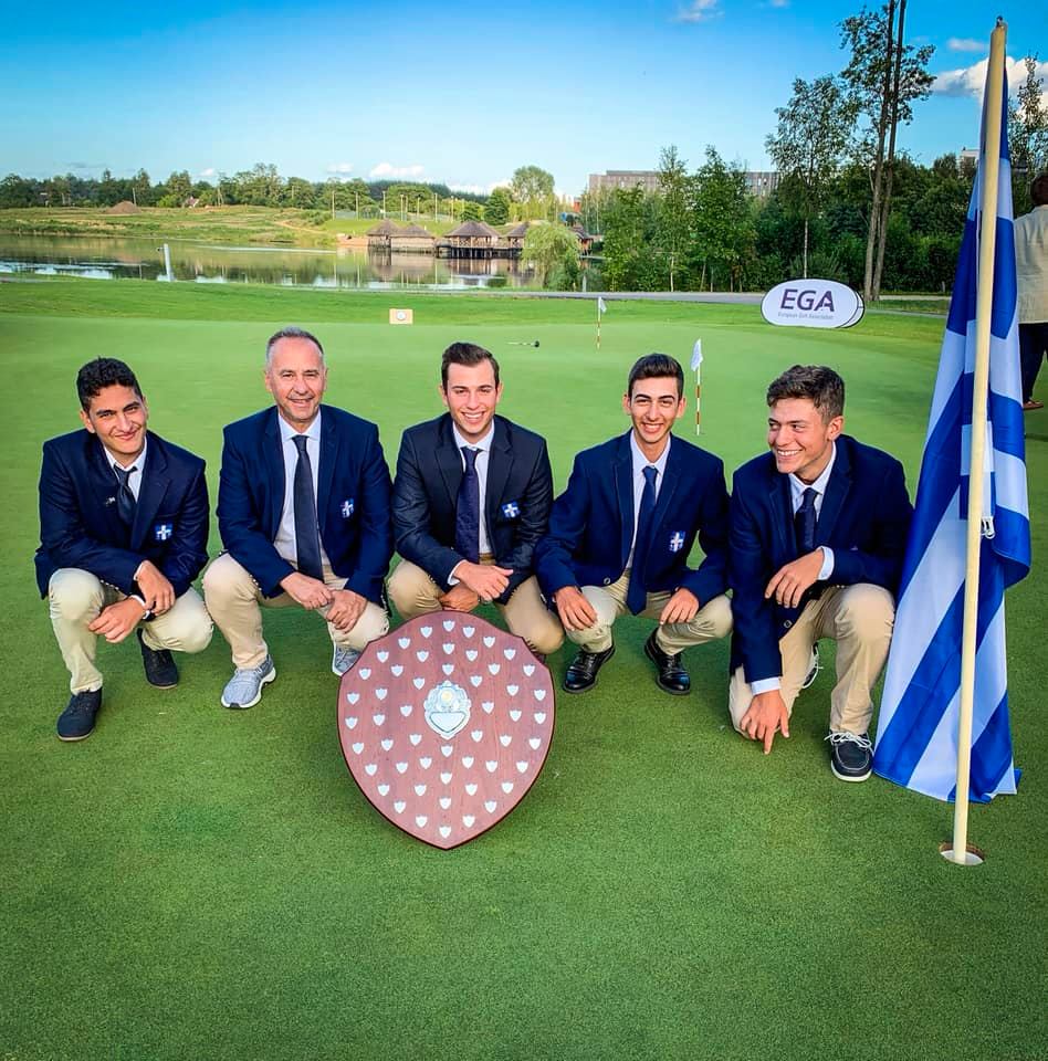 Χρυσός ο Καλαματιανός Χρήστος Πανταζίδης με την εθνική ομάδα γκολφ