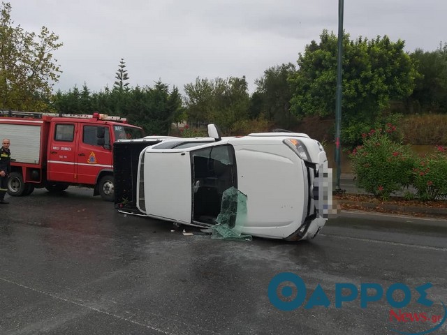 Αυτοκίνητο ντελαπάρισε στη νέα είσοδο Καλαμάτας – Τραυματίστηκε μια γυναίκα!