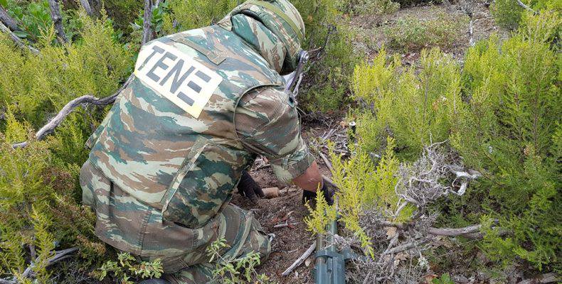 Οιχαλία: Εντοπίστηκε βλήμα σε χωράφι