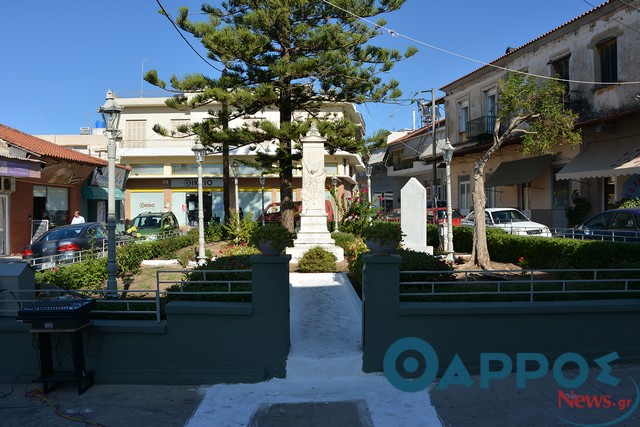 «Στολίδι» έγινε το παρκάκι που φιλοξενεί το Ηρώο των Πεσόντων στους Γαργαλιάνους
