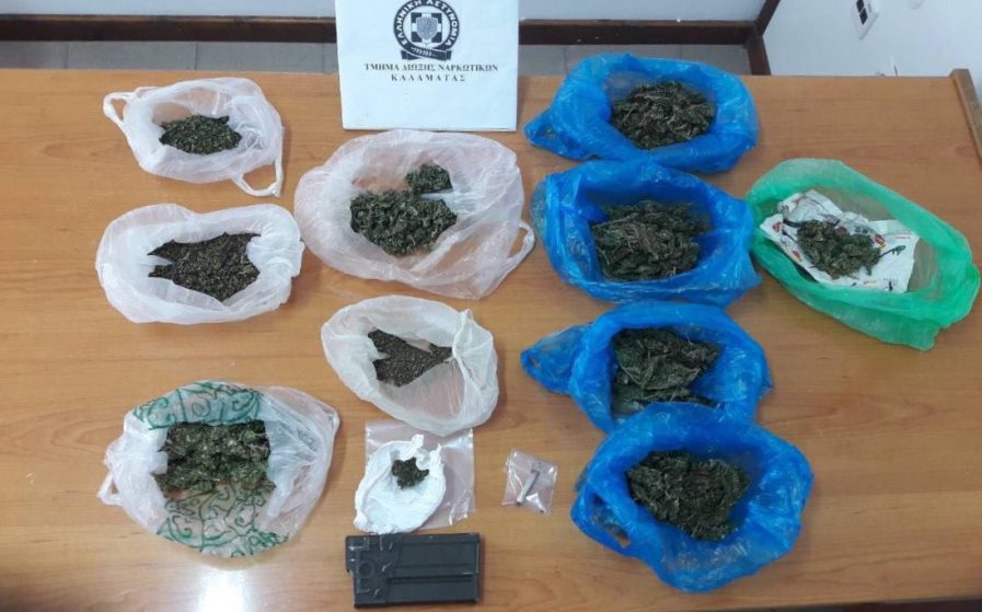 Αυξήθηκαν οι κατασχέσεις ναρκωτικών τον προηγούμενο μήνα στην Περιφέρεια Πελοποννήσου