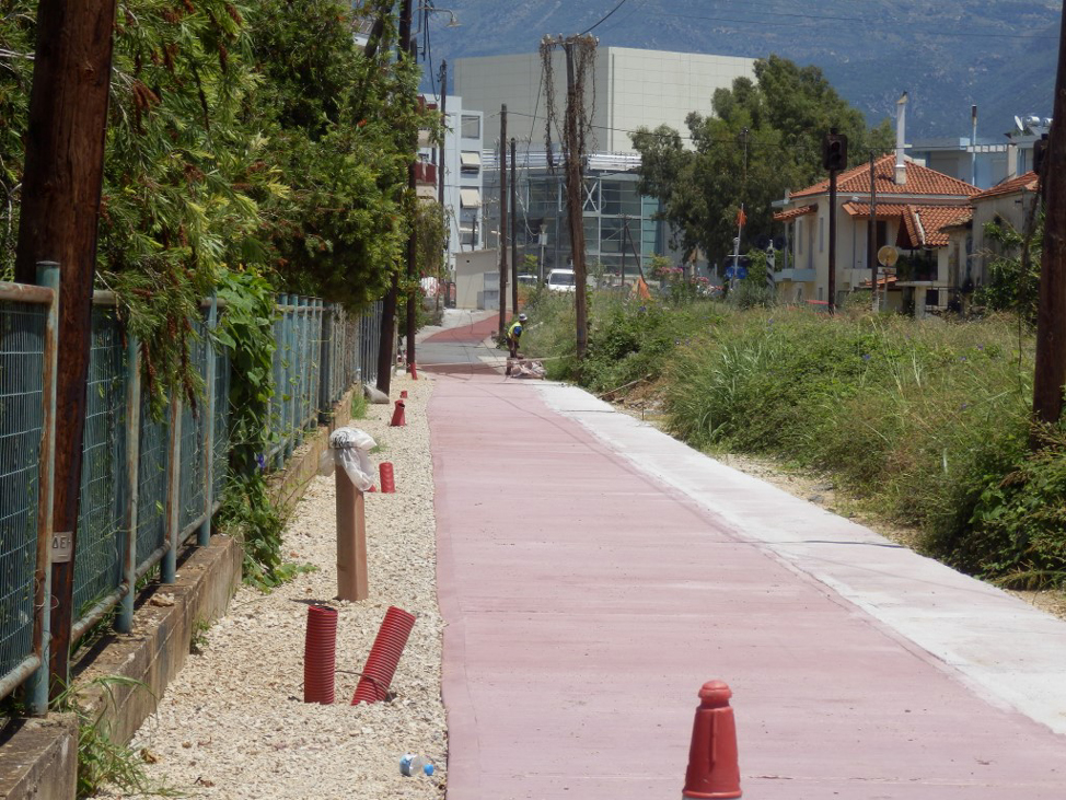 Ο ποδηλατόδρομος του Δημαρχείου