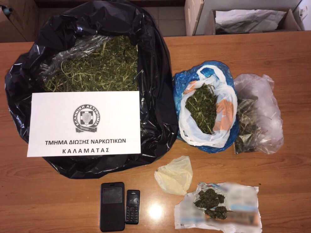 Συνελήφθη 48χρονος για ναρκωτικά στη Μεσσηνία – Κατασχέθηκαν 985,3 γραμμάρια κάνναβης