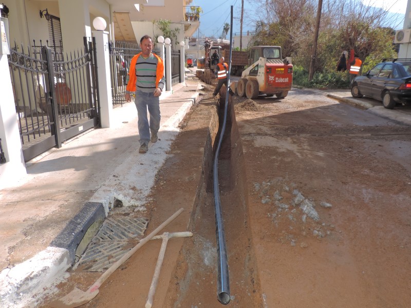 Αντικατάσταση αγωγών ύδρευσης σε Βέργα, Μαντίνεια, Ασπρόχωμα και Σπερχογεία