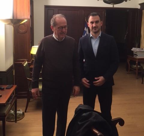 Συνάντηση του Δημάρχου με τον Υπουργό Εσωτερικών