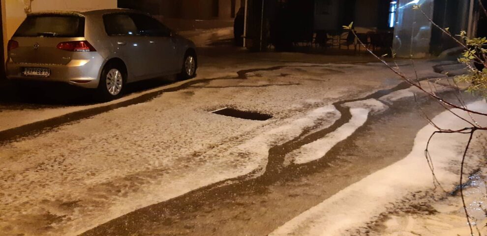 Λευκό τοπίο το Αριοχώρι