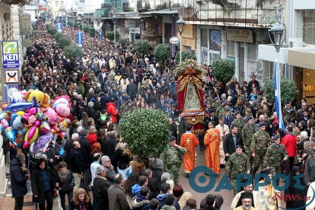 Απαγόρευση κυκλοφορίας και στάθμευσης οχημάτων λόγω της λιτανείας της εικόνας της Υπαπαντής