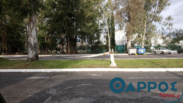 Έπεσε κολόνα μπροστά στην Τέντα