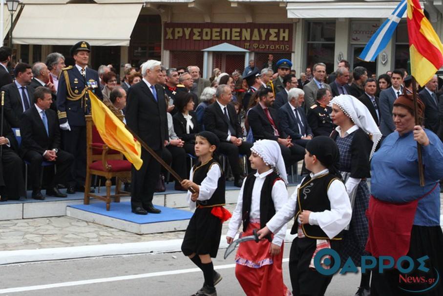 O Πρόεδρος της Δημοκρατίας στην Καλαμάτα για την αναπαράσταση της 23ης Μαρτίου