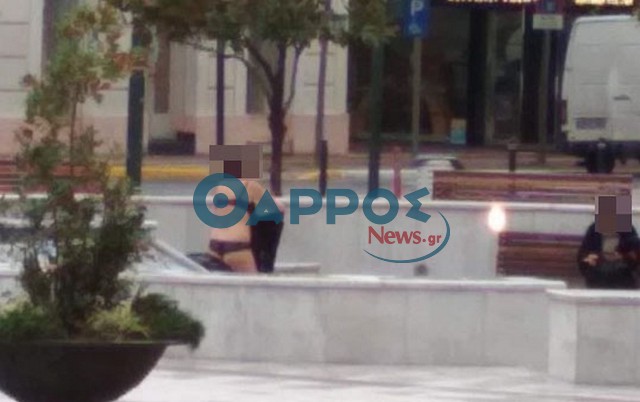 Καλαμάτα: Ζευγάρι γδύθηκε και έκανε το μπάνιο του σε σιντριβάνι της κεντρικής πλατείας