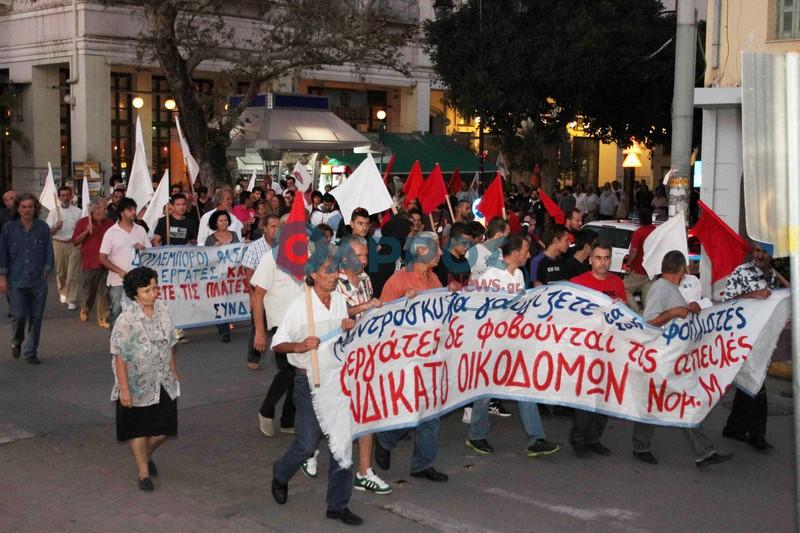 Αντιφασιστική συγκέντρωση και πορεία χθες στην Καλαμάτα (φωτογραφίες & βίντεο)