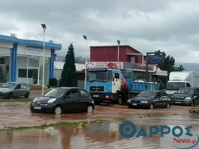 Κολλημένα αυτοκίνητα στο νερό στη Νέα Είσοδο και ουρές χιλιομέτρων (φωτογραφίες)