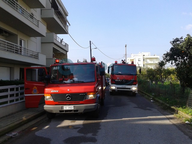 Φωτιά σε διαμέρισμα στην Καλαμάτα (φωτογραφίες)