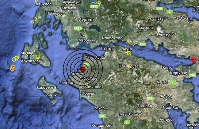 Σεισμική δόνηση αναστάτωσε την δυτική Πελοπόννησο