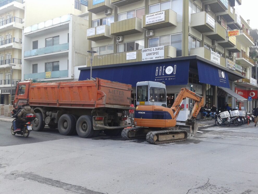 Προσωρινές κυκλοφοριακές ρυθμίσεις  επι Φραντζή & Αριστομένους