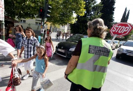 Σοβαρός τραυματισμός  σχολικού τροχονόμου