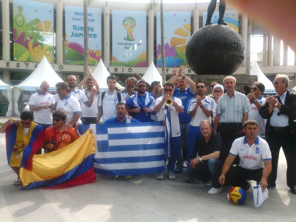 Πάτησαν στη Βραζιλία οι πρώτοι Έλληνες οπαδοί με καλαματιανή εκπροσώπηση! (φωτογραφίες)