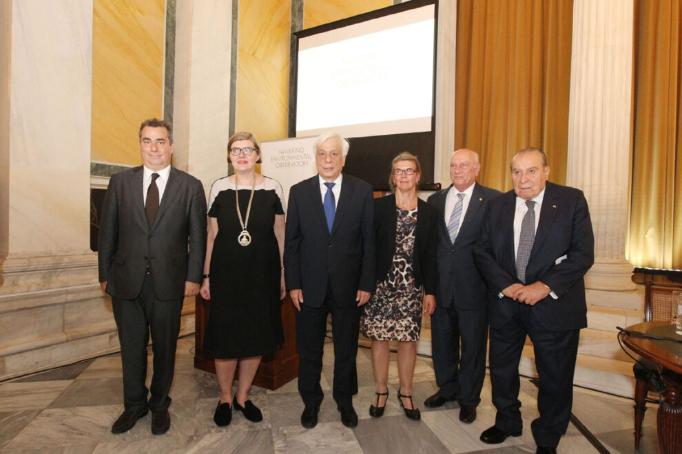 Χαιρετισμός Πρ. Παυλόπουλου στην Ακαδημία Αθηνών για το έργο του Navarino Environmental Observatory