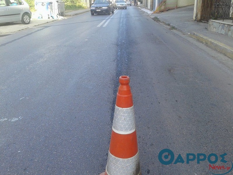Προσοχή! “Πατινάζ” από λάδια στην οδό Λακωνικής (φωτογραφίες)