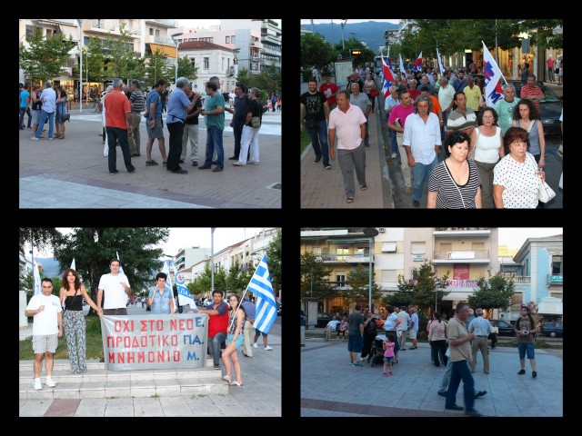 Στα 4 έσπασε χθες το ΟΧΙ στην Καλαμάτα (φωτογραφίες και βίντεο)