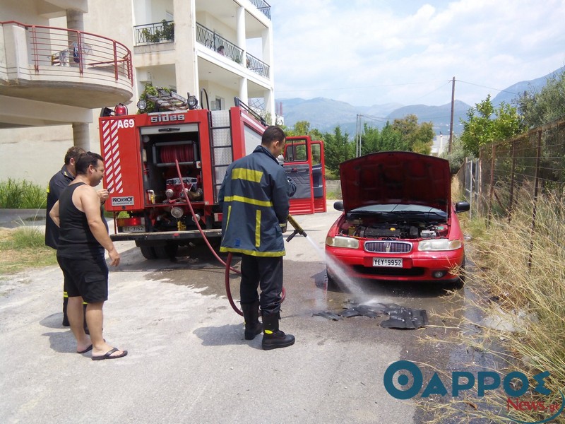 Φωτιά σε αυτοκίνητο εν κινήσει στην Καλαμάτα!