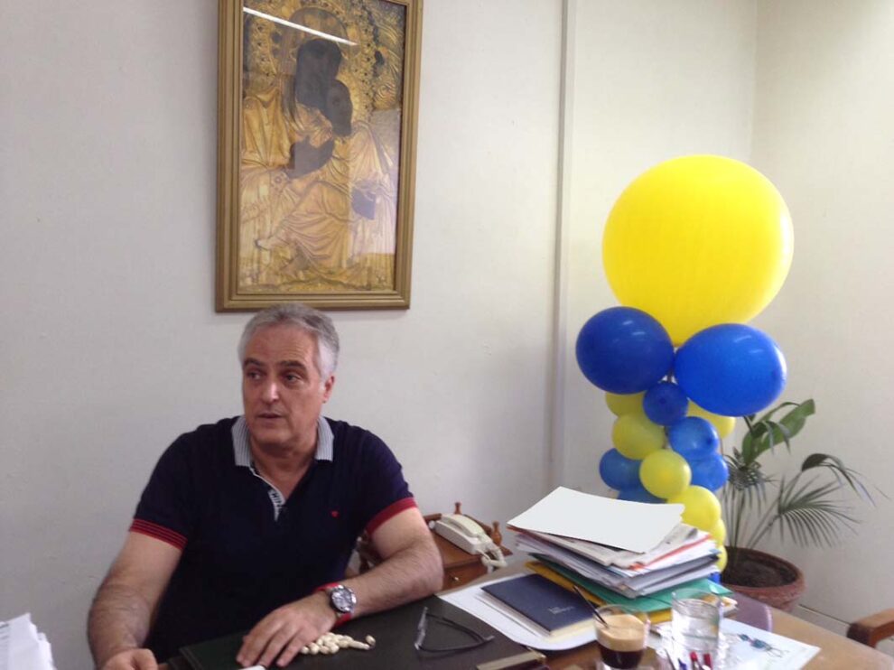 Ο Kώστας Μαργέλης και η Μέρκελ