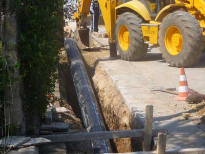 Δεν διαλύεται η σύμβαση για την ολοκλήρωση του δικτύου ακαθάρτων της Μεθώνης