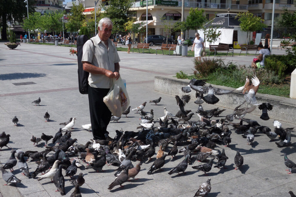 Γλυκιά εικόνα στην Καλαμάτα