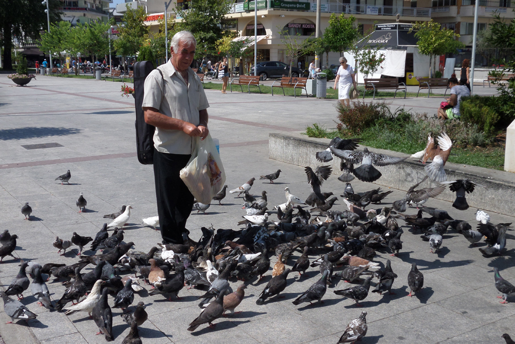 Γλυκιά εικόνα στην Καλαμάτα