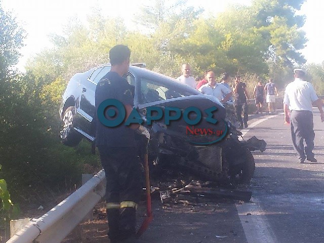 Διπλό θανατηφόρο τροχαίο δυστύχημα στην εθνική οδό Ζαχάρως – Κυπαρισσίας (φωτογραφίες)