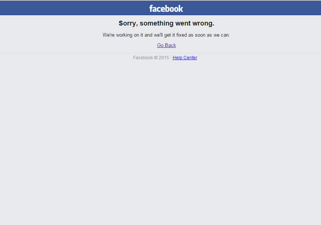 Ξανά “Facebook Error”
