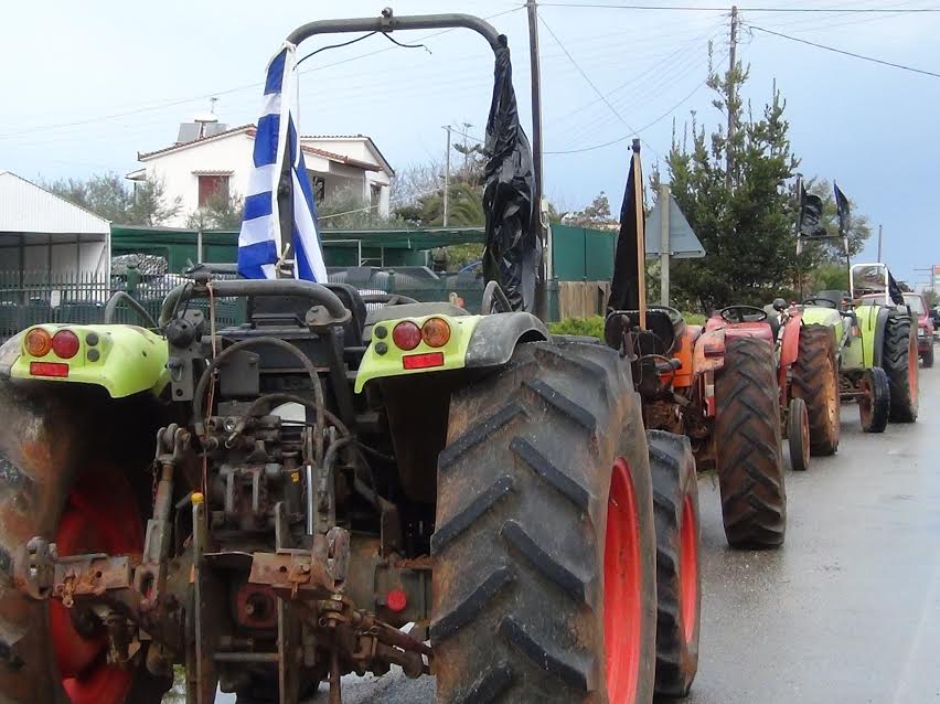Στους δρόμους της Τριφυλίας σήμερα οι αγρότες με τα τρακτέρ