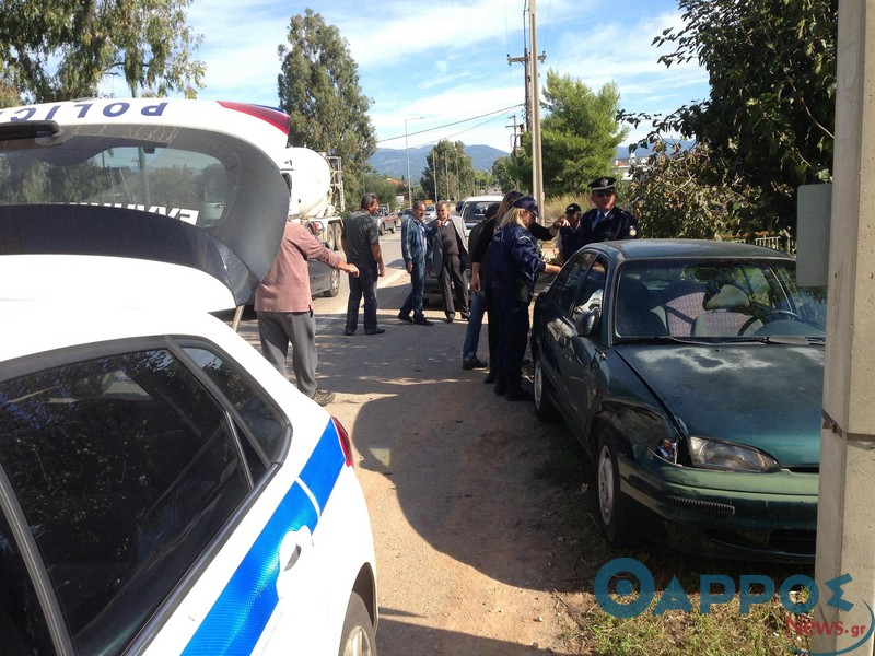 Διπλό τροχαίο και καραμπόλες αυτοκινήτων στην είσοδο της Κυπαρισσίας (φωτογραφίες)