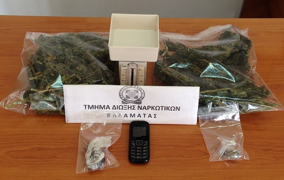 Συνελήφθη 33χρονος στην Καλαμάτα για ναρκωτικά