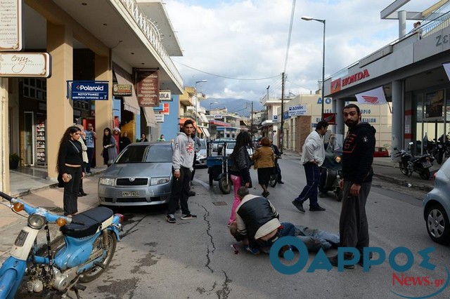 Τροχαίο με τραυματισμό στην Αθηνών (φωτογραφίες)