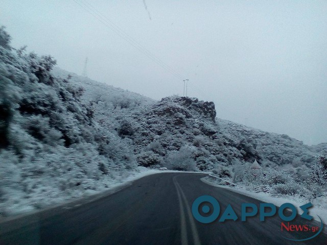 Στα λευκά η Ε.Ο. Καλαμάτας- Τρίπολης. Οδηγίες από τον Μορέα (φωτογραφίες)