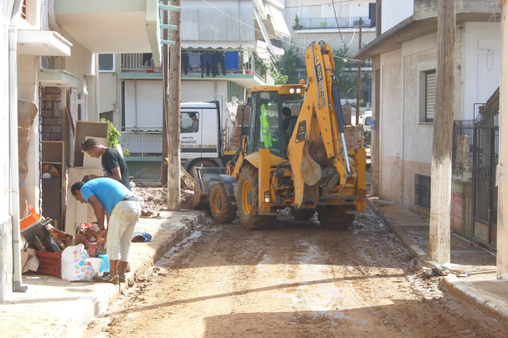 Οριοθέτηση της πληγείσας περιοχής στην περιοχή της Καλαμάτας