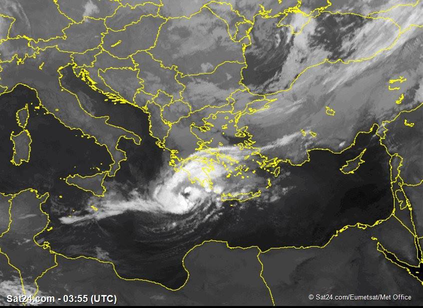 Η Μεσσηνία “γλίτωσε” από τον κυκλώνα που σαρώνει αυτή τη στιγμή στη Μεσόγειο