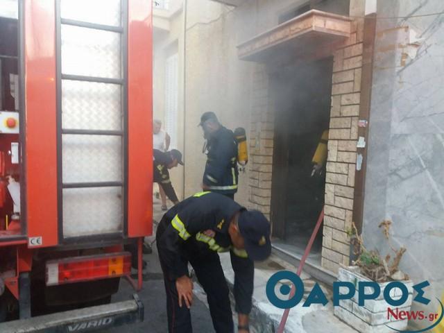 Άνδρας κάηκε μέσα στο σπίτι του στο κέντρο της Καλαμάτας