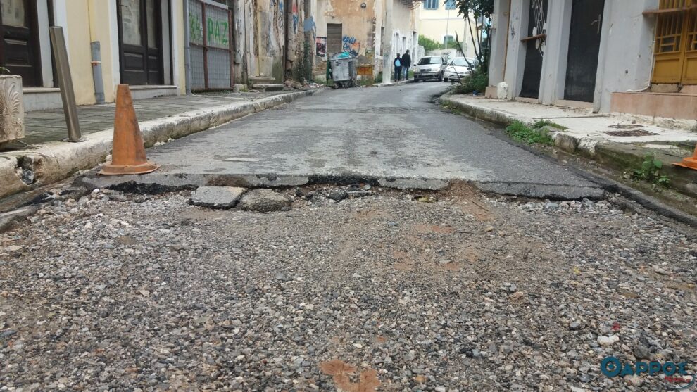 Αγροτικός δρόμος στο κέντρο της Καλαμάτας…