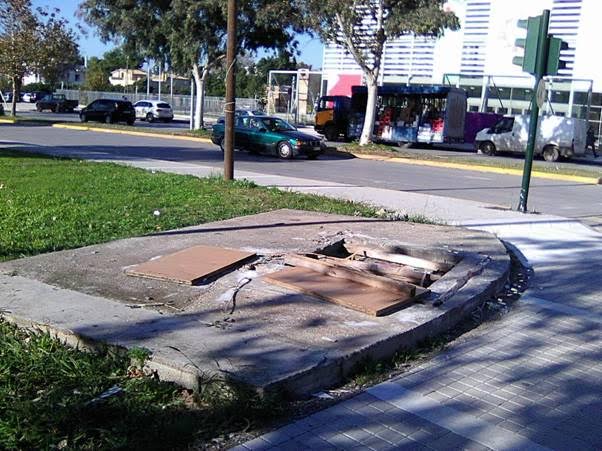 Άσχημη εικόνα στο κέντρο της πόλης