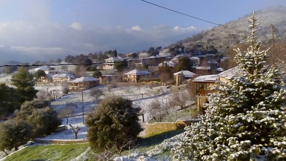 Στα λευκά ντύθηκε και η Τριφυλία από το χιόνι! (φωτογραφίες)