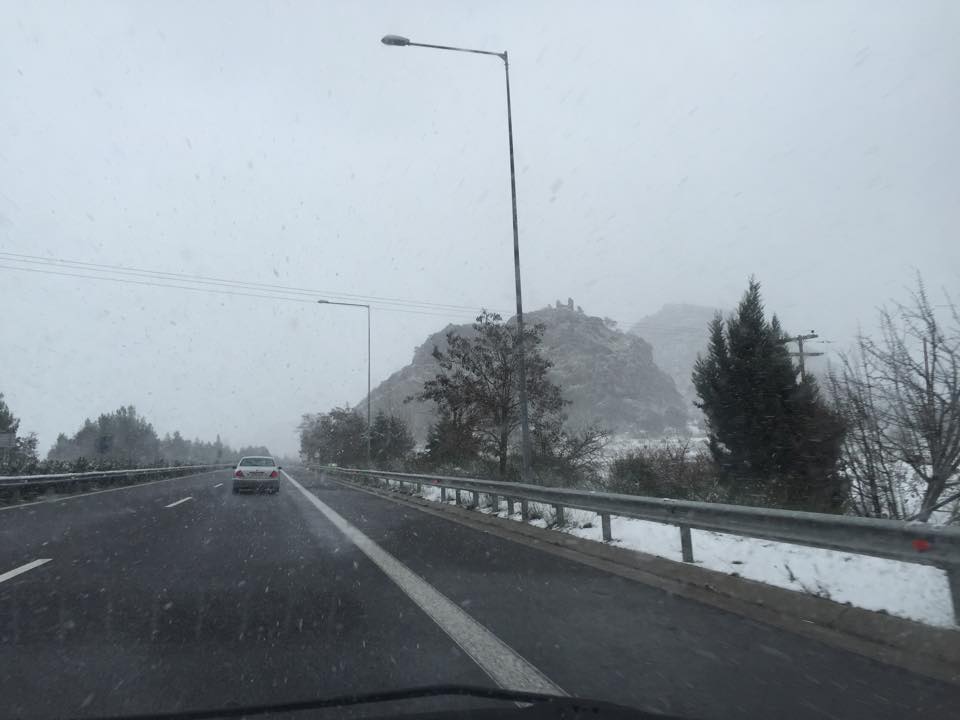 Αλυσίδες στο Καλαμάτα- Σπάρτη, η κατάσταση στο οδικό δίκτυο της Πελοποννήσου
