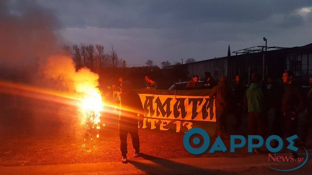 Οπαδοί του Παναθηναϊκού έκλεισαν την εθνική οδό Τσακώνας – Καλού Νερού! (βίντεο)